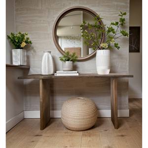 Mesa consola rústica de madera de roble recuperada, muebles de entrada de pasillo de granja, mesa de sofá hecha a mano personalizable - Product Image 3