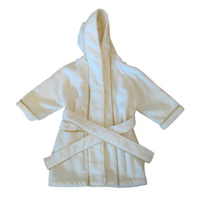 Princess Bathrobe with <b>Gold</b> Lame Crown Embroidery-Terry Terry <b>Fabric</b> - Product Image 3