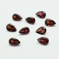 Pierre précieuse grenat naturel de qualité AAA 6x9mm coupe poire pour la fabrication de bijoux à facettes originaux en vrac toutes tailles et formes disponibles