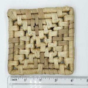 Water Hyacinth Coasters Square Boho Conjunto de 4 productos ecológicos Hecho en Vietnam Decoración de mesa al por mayor - Product Image 2