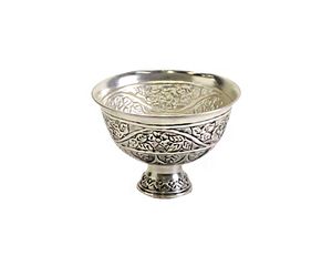 ชามใส่ขนมโลหะพรีเมียม ขัดเงาสีเงินโบราณ ตัวเลือกของขวัญที่ยอดเยี่ยม ผลิตอย่างมีระดับโดย KHOOSI OVERSEAS - Product Image 4