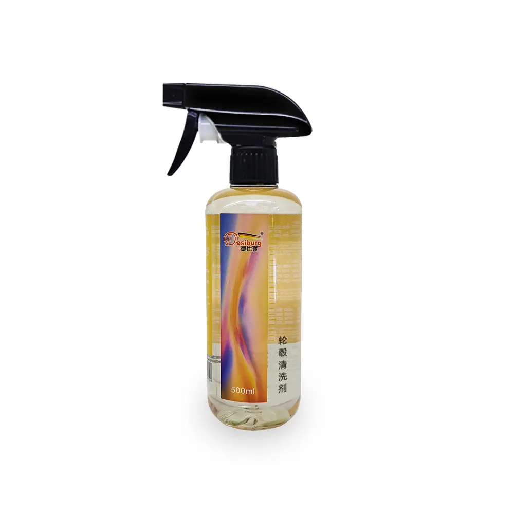 500ml Car Detailing Produits chimiques de lavage de voiture Nettoyant d'entretien de voiture Nettoyant pour jantes Nettoyant pour toutes les roues Fabricant