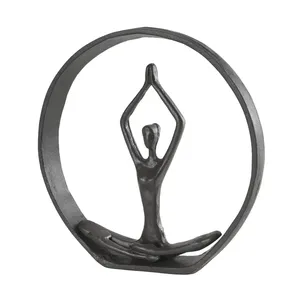Dernier Look Sculpture en métal élégante pour la décoration de la maison nouveaux ornements en gros prix haute vente Sculpture en métal - Product Image 4