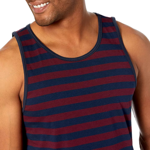 เสื้อกล้ามผู้ชายผ้าฝ้ายแห้งเร็วสำหรับวิ่งกีฬายิมระบายอากาศได้ดีดีไซน์แบบถัก - Product Image 3