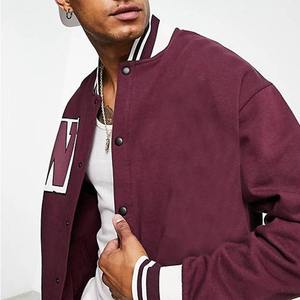 Veste d'hiver vintage pour homme en laine brodée avec logo personnalisé, col montant, respirante et coupe-vent, couleurs et tailles personnalisables - Product Image 3