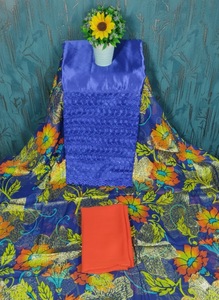 Vestido Dirac de Jacquard Tejido Farnsavi con Bordado de Seda y Diseño Floral Estampado, Tela Suave para Niñas, Ideal para Bodas/Ocasiones Especiales - Product Image 2