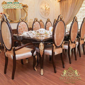 Juego de Comedor de Diseño Ultra Lujoso Tallado a Mano, Muebles de Comedor Rústicos con Temática Rústica para el Hogar, Juego de Comedor de Madera Tallada Antigua para Salón, EE. UU. - Product Image 4