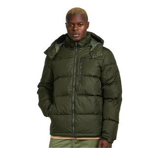 Custom Eco-Friendly <b>Light</b> Weight <b>Duck</b> Camouflage Puffer Jacket Men Manufacturer Cotton Stand Collar Zipper Thick Warm Winter - Product Image 6