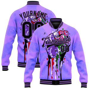 แจ็กเก็ตเบสบอลแจ็กเก็ตทีมชายหญิงเสื้อแจ็กเก็ตสไตล์นักศึกษา - Product Image 5