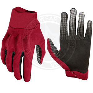 Gants de vélo en cuir respirant de haute qualité à doigts entiers avec coque en fibre de carbone personnalisable pour VTT tout-terrain, VTT, moto tout-terrain - Product Image 5