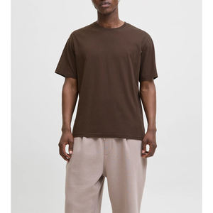 เสื้อยืดผู้ชายคุณภาพสูง ไซส์ใหญ่ ผ้าฝ้ายเนื้อหนา ซักแล้ว สีพื้น เรียบง่าย สไตล์วินเทจ ขายส่ง รับทำโลโก้ตามสั่ง OEM - Product Image 5