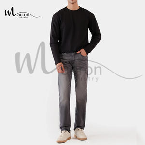 Jeans de Hombre Casuales de Tiro Medio, Ligeros y Transpirables, con Logotipo Personalizado, del Mejor Proveedor, Diseño Más Reciente en Diferentes Colores - Product Image 1