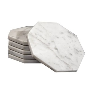 Posavasos de taza de té de mármol con forma hexagonal para posavasos de té de Artículos de bar mejor fabricante 100% posavasos de mármol - Product Image 3