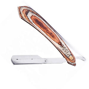 Navaja de Afeitar Plegable de Acero Inoxidable de Marca Privada, Navaja de Afeitar Recta para Barbería, Cuchillo de Afeitar Plegable de Acero Inoxidable - Product Image 5