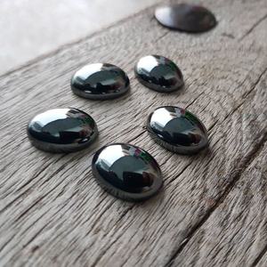 100% hematita natural forma ovalada cabujón plano piedras preciosas calibradas sueltas disponibles en forma y tamaño personalizados a precio de bulto OEM - Product Image 1