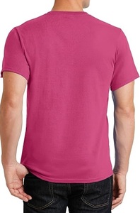 T-shirt 100% coton de haute qualité T-shirt à col rond en coton pour hommes sur la taille - Product Image 4