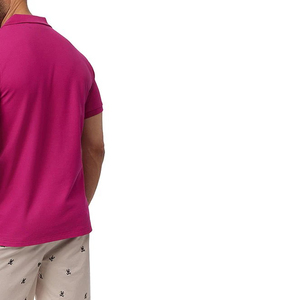 Polo de golf personnalisé en coton pour homme, manches courtes, coupe oversize, motif à carreaux uni, respirant, décontracté, uniforme, vêtements en gros - Product Image 5