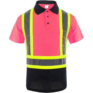 เสื้อโปโล Hi VIS เสื้อโปโลสำหรับทำงาน, เสื้อโปโลแขนสั้น5ซม. สะท้อนแสงสูงเสื้อกอล์ฟฤดูหนาว - Product Image 1