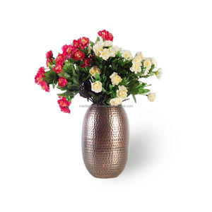 Floreros de metal fundido modernos de alta calidad Acero Chapado en latón crudo para decoración del hogar para hoteles Precio al por mayor - Product Image 1