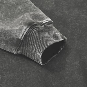 Prix de gros 2025, sweat à capuche personnalisé pour homme, streetwear d'hiver, déchiré, lavage à l'acide, double couche, molleton lourd, coupe-vent - Product Image 6