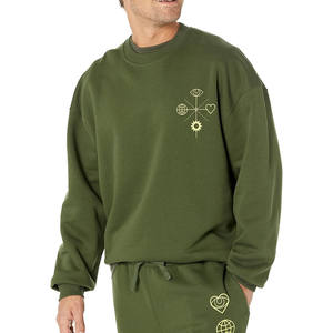 Sudadera de Cuello Redondo 100% Algodón Hecha a Medida, Venta Caliente, Ajuste Holgado, Logotipo Impreso Personalizado, Sudadera Básica Holgada - Product Image 1