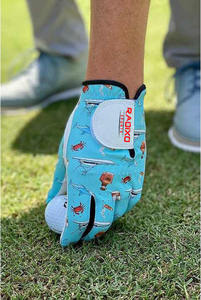 Gants de golf en cuir Cabretta antidérapants personnalisés unisexes Poignées de style unique Vente en gros Accessoire de sport Style unique sublimé - Product Image 4