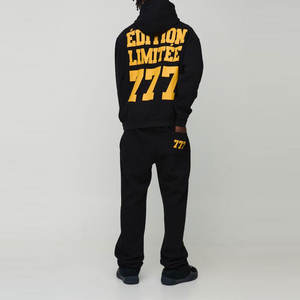 Último diseño personalizado de buena calidad Logo Hombres Puff Impresión Chándal Logotipo personalizado Ropa de calle Chándal de alta calidad - Product Image 2