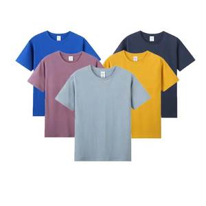 Camiseta extragrande de manga corta de algodón 100% informal para hombre, camiseta en blanco con estampado de bordado personalizado de punto de alta calidad - Product Image 5