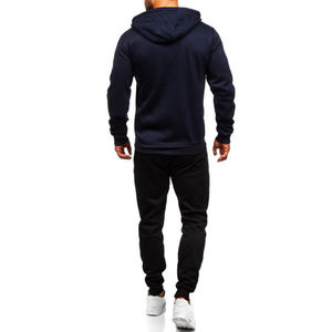 Mode personnalisée Survêtement de gym pour hommes Sportswear Sweat Wear Deux pièces vierge Sport Survêtement à capuche - Product Image 2
