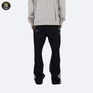 กางเกงขาบานฮิปฮอปกีฬาของผู้ชายกางเกงผ้านุ่มสีพื้นผสมกางเกงวอร์มใส่สบาย - Product Image 6