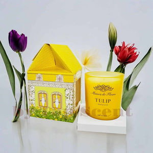 Bougie artisanale JBPQ pour le bien-être, décoration aromathérapie tulipe, cire de paraffine - Product Image 1