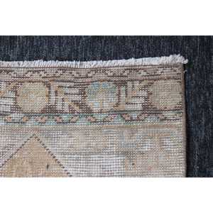 พรมวินเทจขนาดเล็ก, พรมตุรกีขนาด 1.9x9.8 ฟุต, พรมสีน้ำตาล พรมขนสัตว์ - Product Image 5