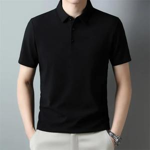 Men's Summer Fashion 100% Cotton Waffle Solid Short Sleeved for Polo Shirt Breathable and Comfortable <b>Top</b> with Digital Printing - Product Image 6
