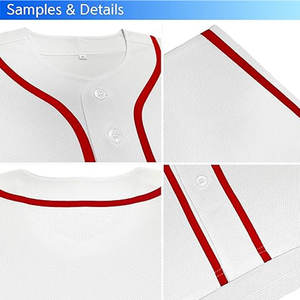 เสื้อเบสบอลผู้ชายแบบติดกระดุม ยี่ห้อ Manufacturer High  สีสันปรับแต่งได้ ระบายอากาศ แห้งเร็ว ผลิตจากโพลีเอสเตอร์/คอตตอน - Product Image 4