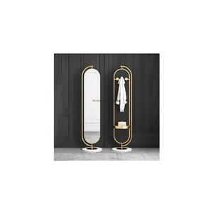 Approvisionnement direct en usine Cadre en métal robuste plaqué or de haute qualité pour forme ovale Miroir de sol de meilleure qualité pour l'approvisionnement de salle de bain - Product Image 1