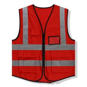 Chaleco de seguridad para hombre de poliéster 100% al por mayor, ropa exterior informal de verano con múltiples bolsillos y logotipo personalizado de alta visibilidad - Product Image 2