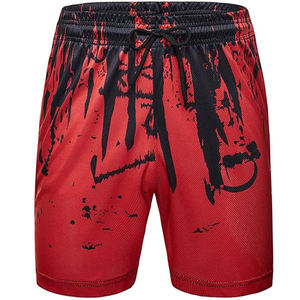 Pantalones cortos informales de verano ajustados atléticos para hombre, poliéster 100%, nuevo patrón sólido, estampado de transferencia por sublimación, estilo Formal de lona - Product Image 3