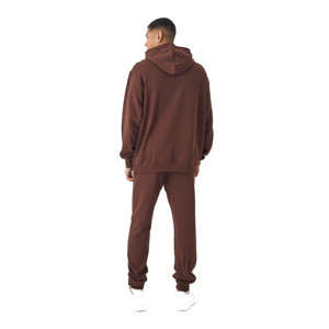 Men Flare Tracksuit Streetwear High Quality Custom Patch Logo Flared Sweatpants and Hoodie Sets Men 100% Cotton Jogger Sweatsuit - Product Image 5