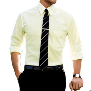 Chemise à manches longues en coton pur pour homme, tenue formelle de haute qualité, nouvelle collection 2023 - Product Image 4