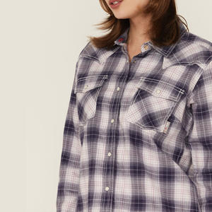 Camisas de trabajo de manga larga profesionales para mujer Blusas de uniformes de oficina personalizables con fabricante de bordado de logotipo - Product Image 3