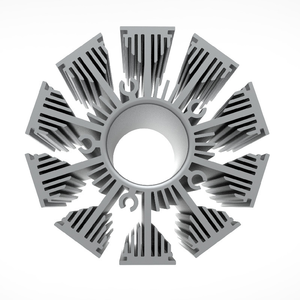Özel Bilgisayar ve PC Soğutma Alüminyum Isı Emici, Hassas CNC İşleme ve Ekstrüzyon Kanatçıklarla - Product Image 1