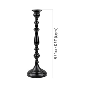 Bougeoir au design unique avec bougeoir en métal non poli et en aluminium - Product Image 2