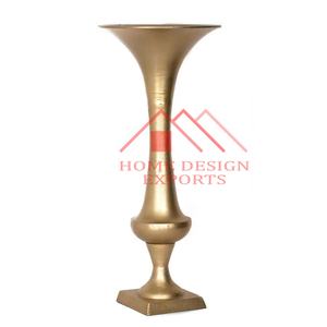 Jarrones de macetas GoldenTrumpet para centros de mesa de boda y eventos, decoración de suelo de fiesta, estilo clásico para decoración interior y exterior - Product Image 2