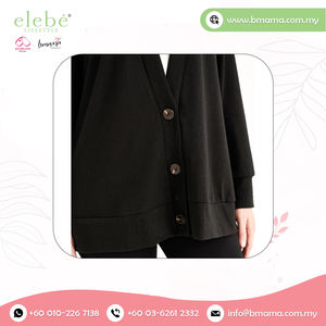 Cárdigan de manga larga negro de punto fino para mujer, suéter, diseño informal con botones para otoño, verano, novedad, venta al por mayor, giro largo - Product Image 6