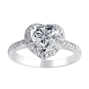 Anillo de diamante de boda personalizado de oro blanco de 14 quilates, 6 gramos de diamante Real para Aniversario de compromiso de mujer o regalo de fiesta - Product Image 3