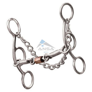 Bocado de entrenamiento para caballos de acero inoxidable liso de 5.5 pulgadas, 3 piezas, alta calidad, precio mayorista, proveedor a granel - Product Image 6