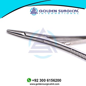 Pince à épiler en acier inoxydable porte-aiguille pince orthodontique avec manche en or Instrument d'outil chirurgical dentaire - Product Image 6