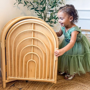 Organisateur de chambre à coucher armoire de rangement de jouets pour enfants de taille mini jolis petits placards de bébé en rotin - Product Image 5