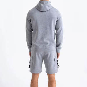 Ensemble de sweats à capuche et shorts légers de qualité supérieure, design personnalisé, en coton et polyester - Product Image 4