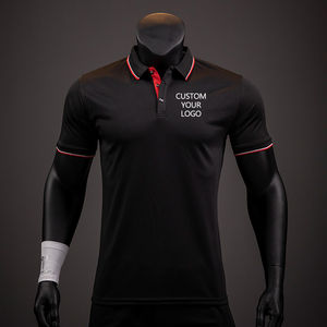 Personalizado de alta calidad 100% algodón transpirable de punto Casual manga corta deportes para camisas para hombres - Product Image 1